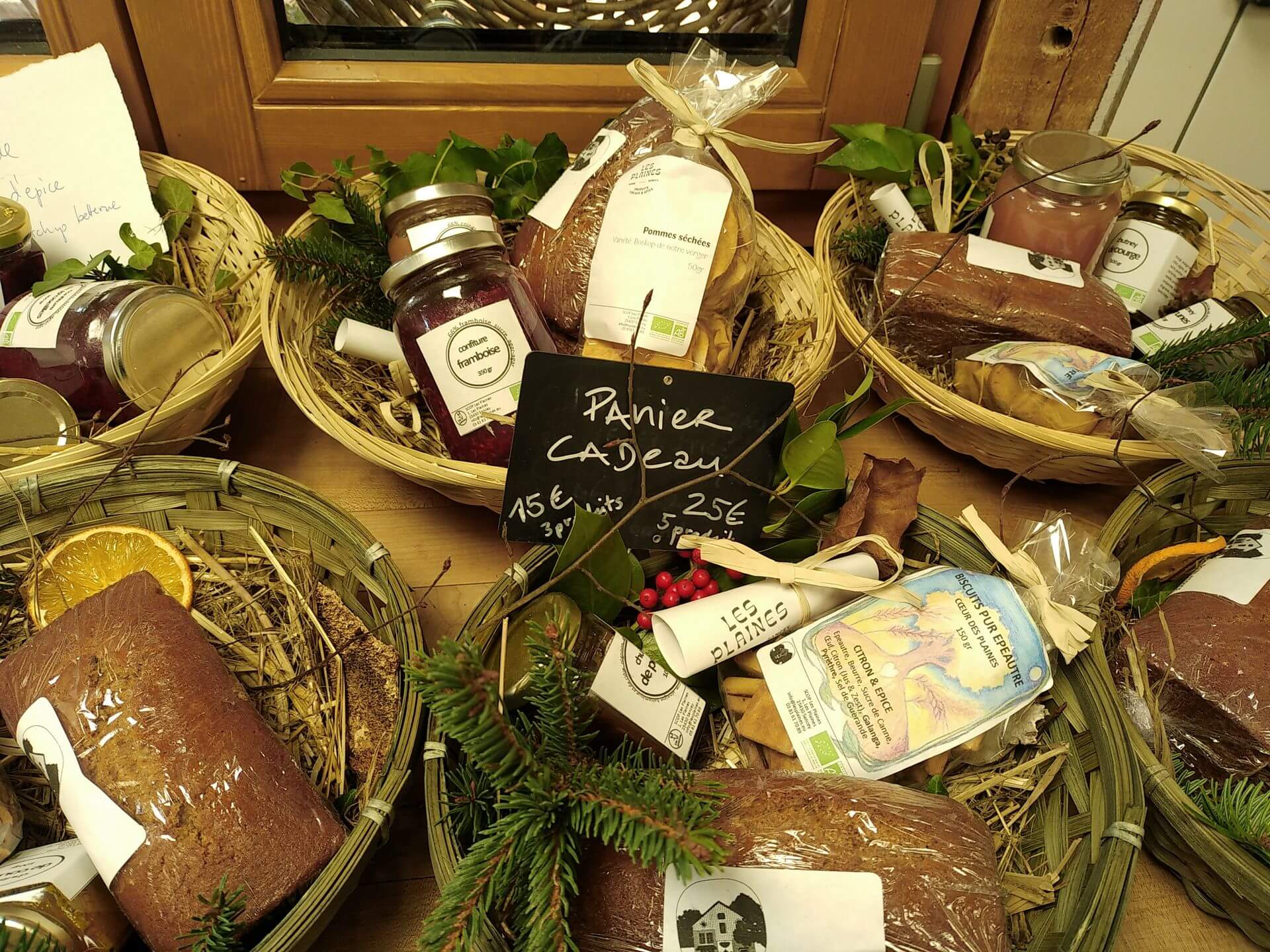 Ferme Les plaines - Paniers cadeaux et produits artisanales de la ferme