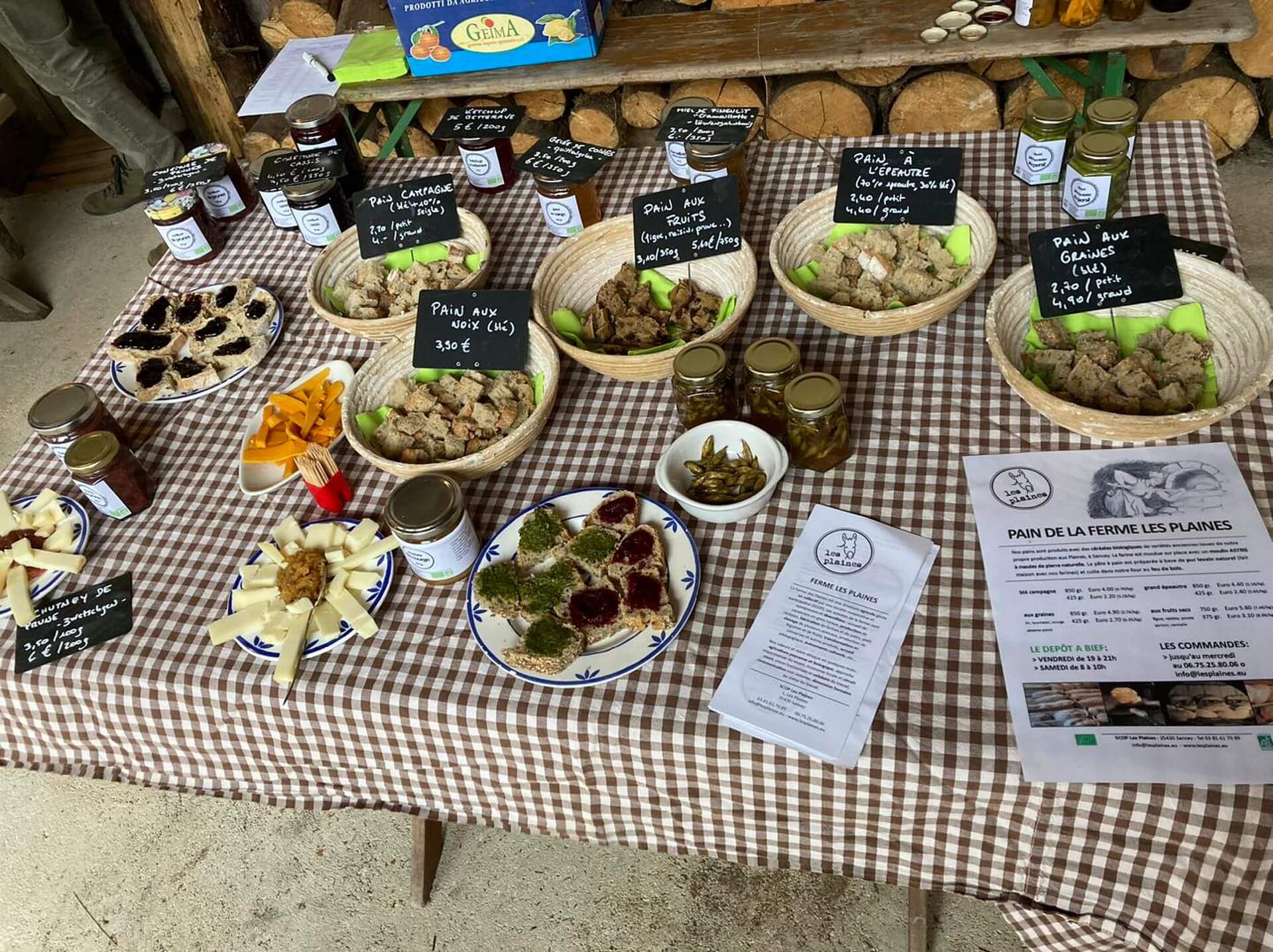 Les produits de la Ferme des Plaines